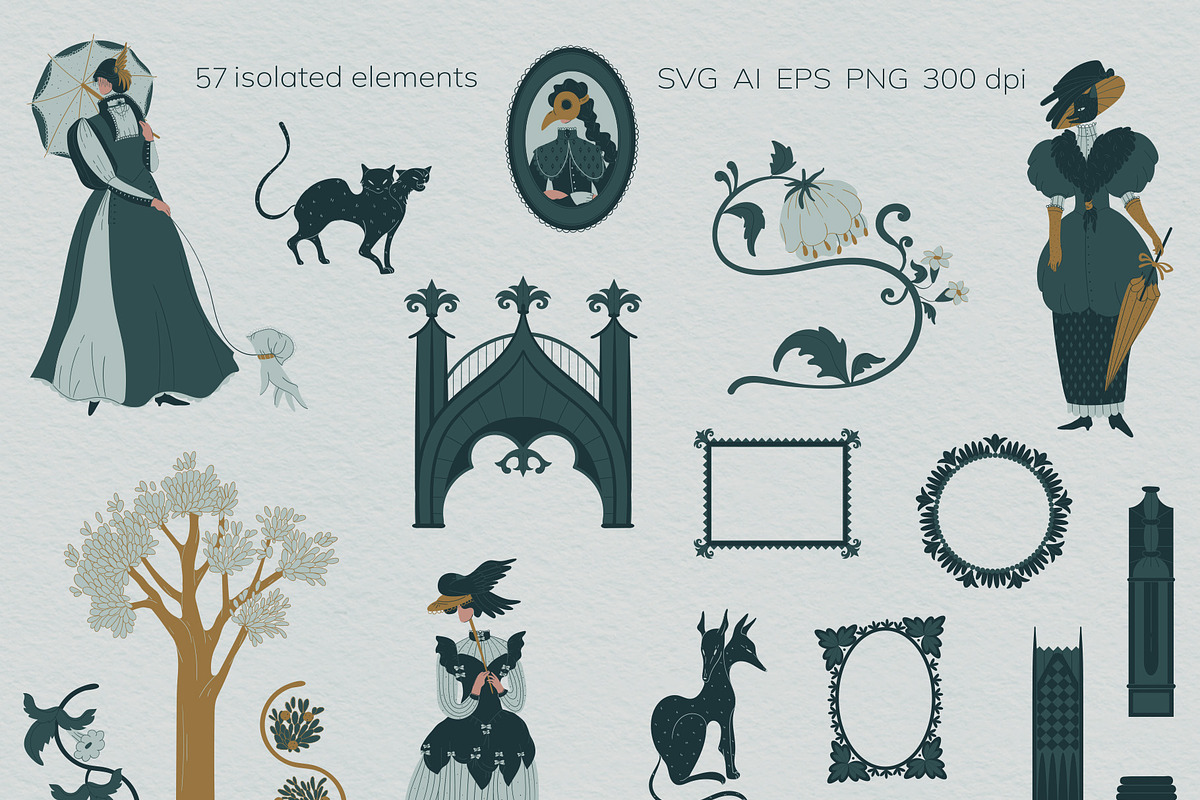 Gothic picnic, a Person Illustration by Vector Mystery (Photo 3 of 12)