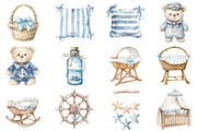 Coastal Nursery Clipart, an Illustration by CitraGraphics (Thumbnail 2 of 5)