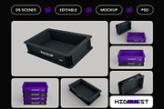 Storage Bin Mockup, a Household Mockup by hiddemaru (Thumbnail 2 of 4)