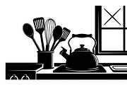 farmhouse kitchen wall decor design, an Illustration by Amazin_art (Thumbnail 19 of 33)