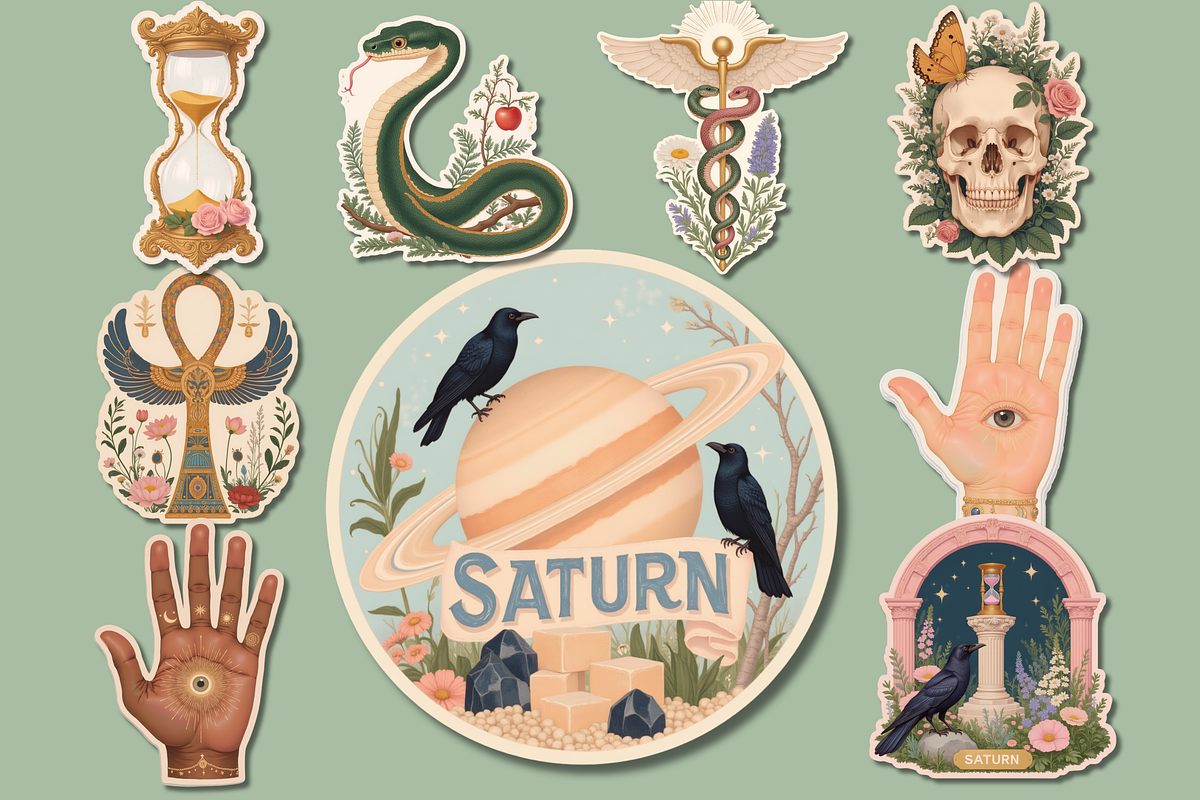 Grimoire Gold Occult Clipart Set, an Object Graphic by Jakayla Digital Co (Photo 12 of 14)