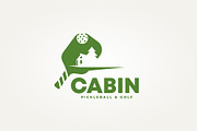 cabin with pickle ball and golf logo, a Branding & Logo Template by Blazybone (Thumbnail 1 of 2)