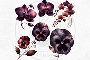 Moody Rose Gold and Mauve Flowers, a Decorative Illustration by ThatsDesignArt (Thumbnail 4 of 10)