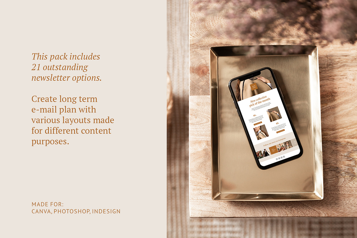 Newsletter / CANVA, PS, INDD / Kayla, an Email Template by Mirazz (Photo 4 of 13)