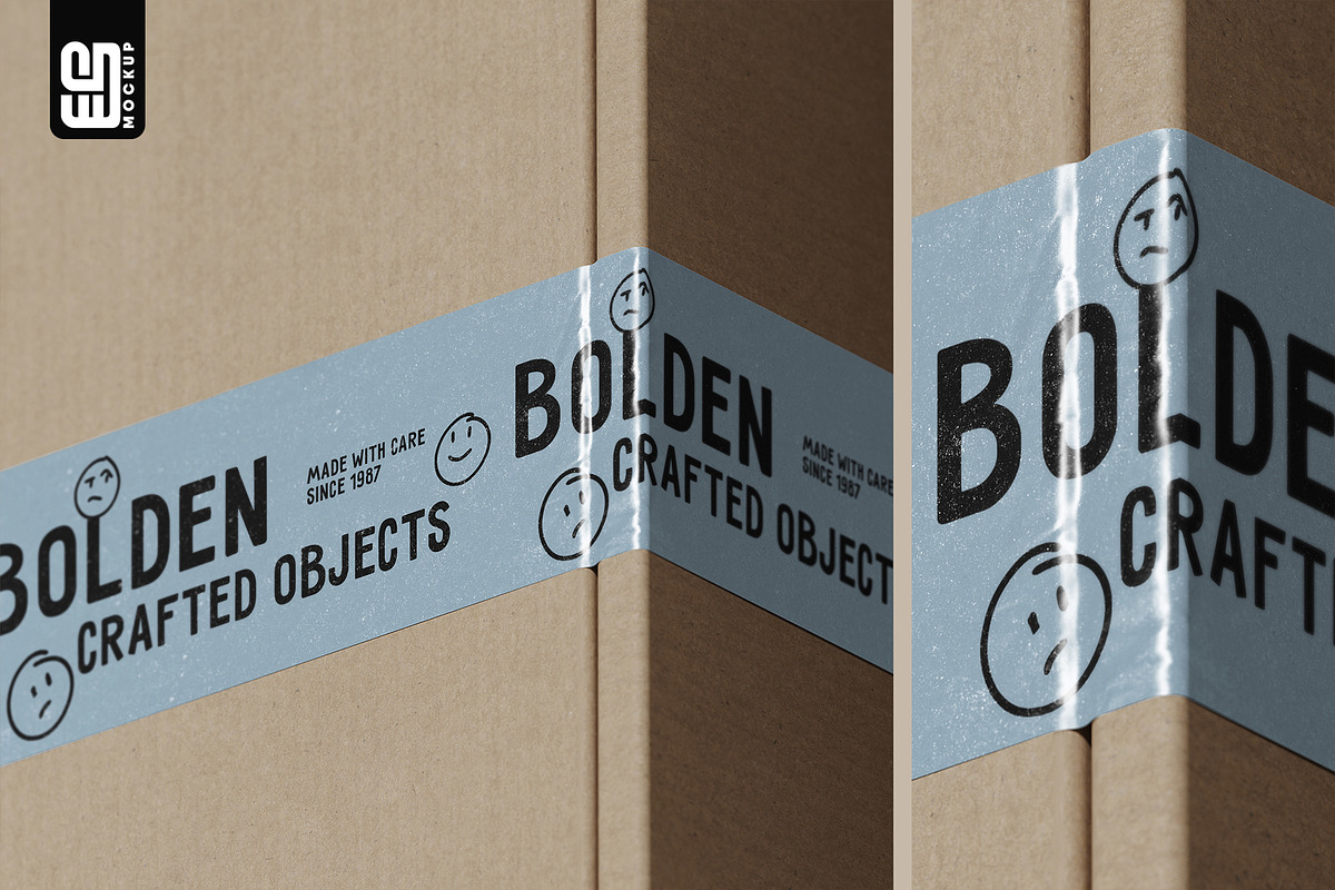 Box with Branded Tape Mockup, an Advertising Mockup by SD Mockup (Photo 3 of 4)