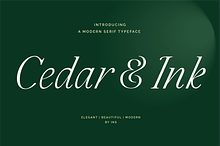 Cedar & Ink Typeface