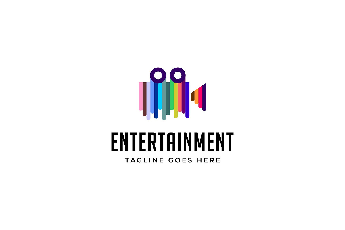 colorful video camera logo, a Branding & Logo Template by ZHR Creative