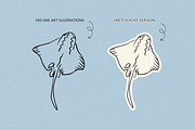 140 + Hand-Drawn Summer Set, an Object Illustration by Veyla (Thumbnail 3 of 16)