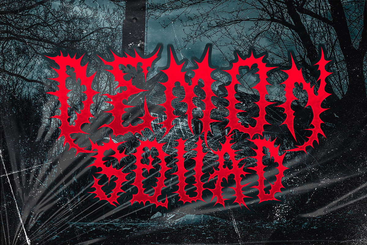 Anarcos Blackletter Metal Horror, a Blackletter Font by dansdesign (Photo 7 of 7)