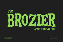 Brozier - a Wavy Display Font