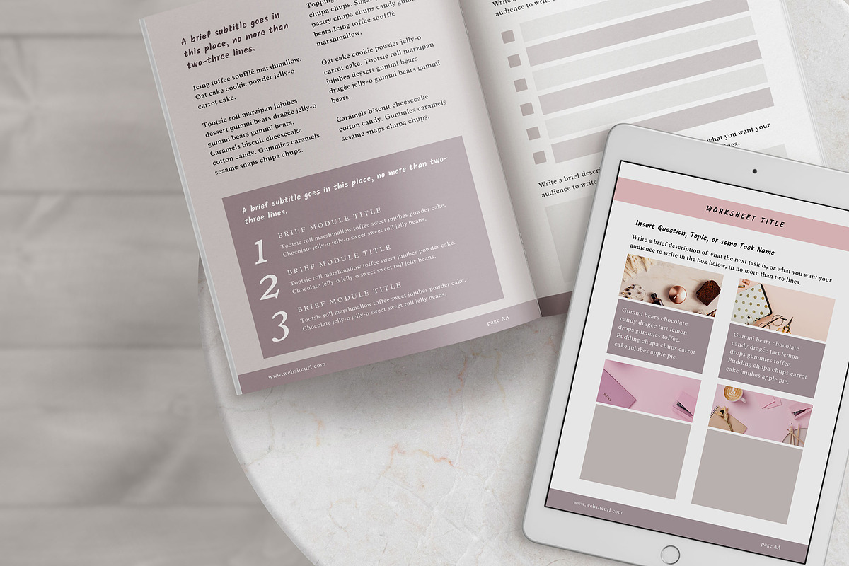 Workbook/eBook Canva Template | Sand, a Magazine Template by Studio Sugoi (Photo 9 of 10)