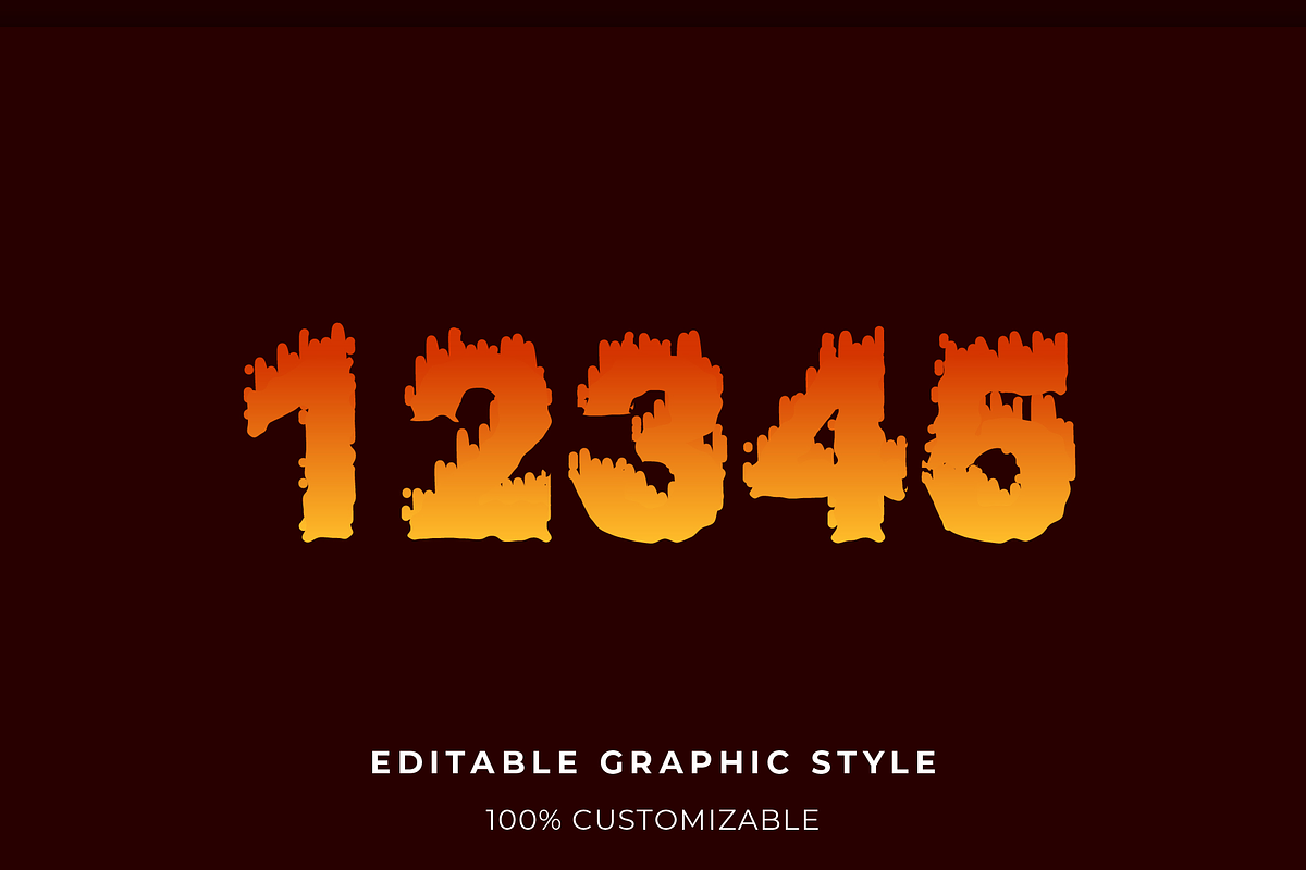 Burning Flame Gradient Text Effect preview 2