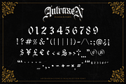 Antraxen for Tattoo & Liquor Brand, a Blackletter Font by ilhamtaro (Thumbnail 8 of 10)