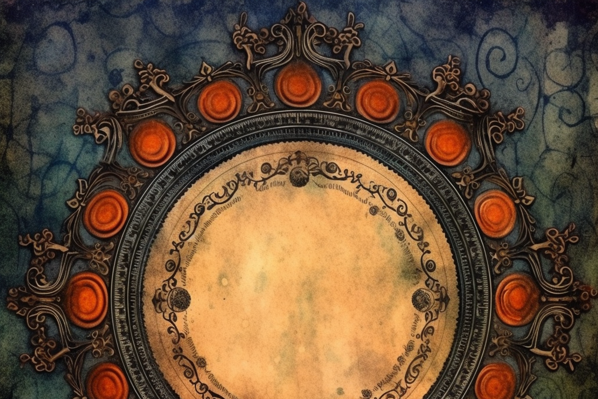 Dark Victorian Border, a Background Graphic by Printable Treasure (Photo 9 of 10)