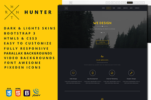 Hunter - One Page HTML5 Template