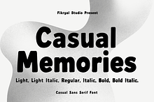 Casual Memories – Casual Sans Serif