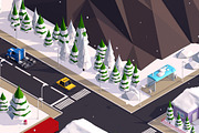 Low Poly City Winter Pack, an Environmental 3D Model by Anton Moek (Thumbnail 5 of 9)
