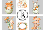 Whimsical Easter Dog Clipart, an Illustration by Black Bird Studio (Thumbnail 5 of 5)