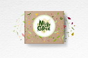 Microgreens Logo Vector Set, an Object Illustration by ElenaKovalyova (Thumbnail 11 of 16)