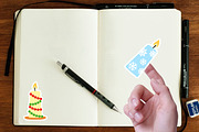Christmas candle sticker set, an Emoji Icon by jelisua88 (Thumbnail 3 of 7)