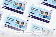 Dentaland Dental Clinic Hero Header, an UI Kit Template by SquidPixey (Thumbnail 2 of 3)
