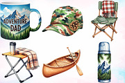 Outdoorsy Dad Father's Day Clipart, a Seasonal Illustration by Canvas Craft (Thumbnail 3 of 8)
