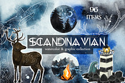 Scandinavian collection. PNG+JPEG, a Decorative Illustration by Scarlet Heath Art (Thumbnail 1 of 14)