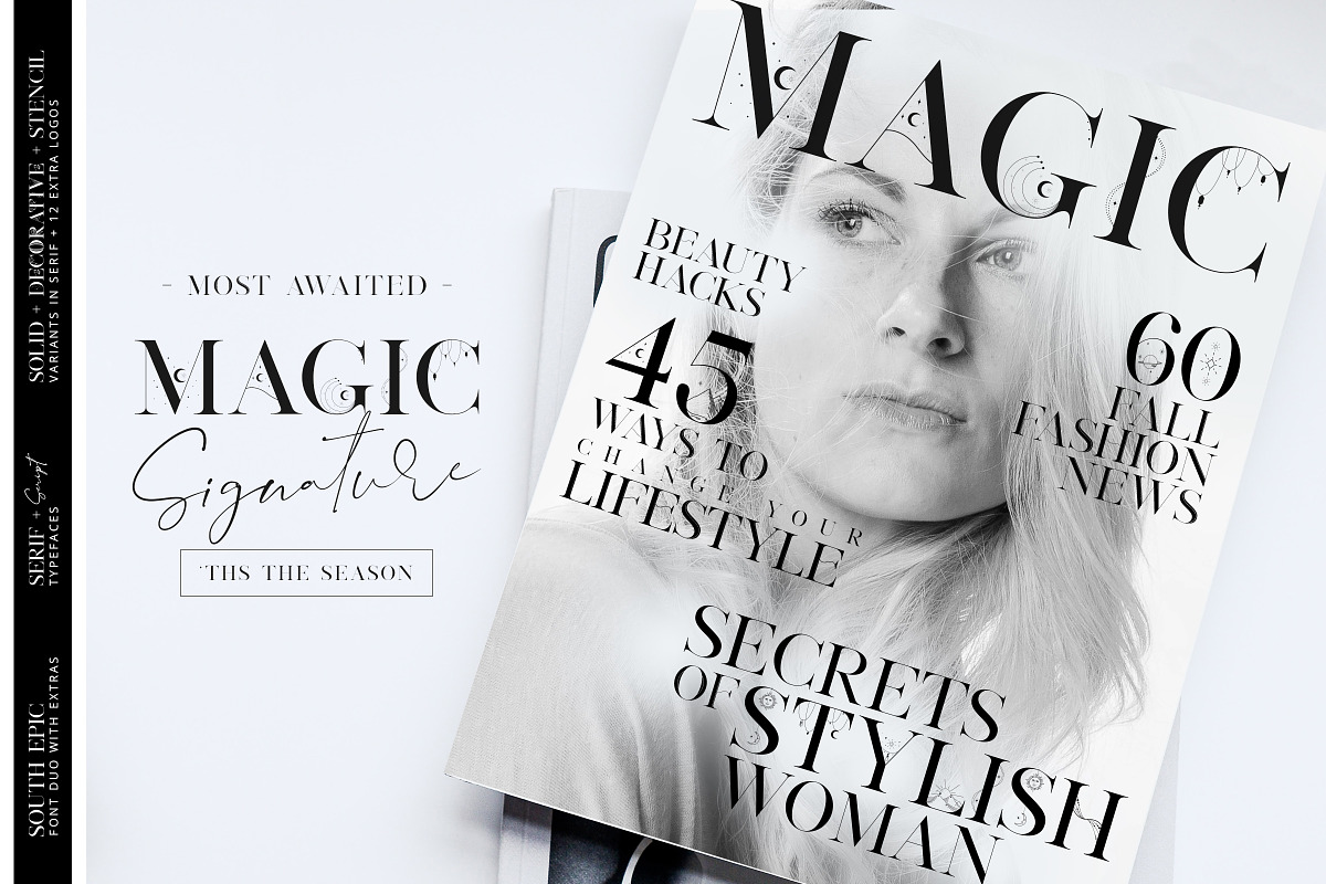 South Epic Dream Font Duo + Logos, a Serif Font by SNIPESCIENTIST (Photo 26 of 32)