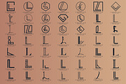 Letter L Logo Bundle Monogram Set, a Branding & Logo Template by Pixel Design (Thumbnail 2 of 5)