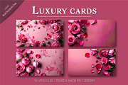 Luxury cards with roses., a Decorative Illustration by KENO Mascots (Thumbnail 2 of 5)