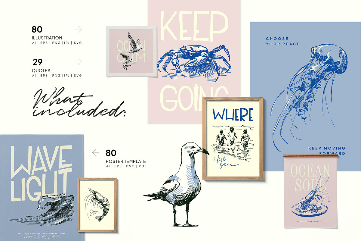 Ocean Vibe | Poster Builder, an Object Graphic by KetteCreate (Photo 4 of 18)