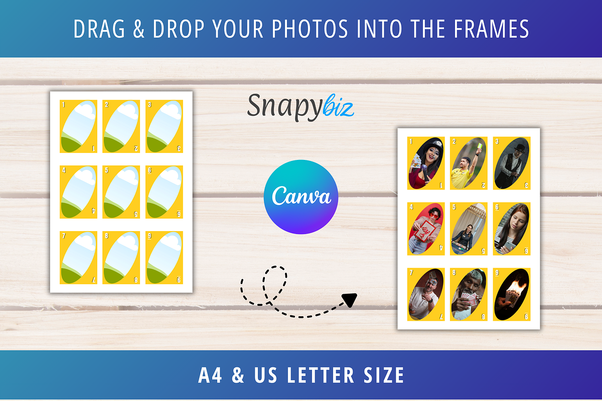 UNO Game Card Canva Editable PDF, a Card Template by Snapybiz (Photo 5 of 11)