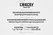 Cracky Display Font, a Font by chekart (Thumbnail 6 of 6)