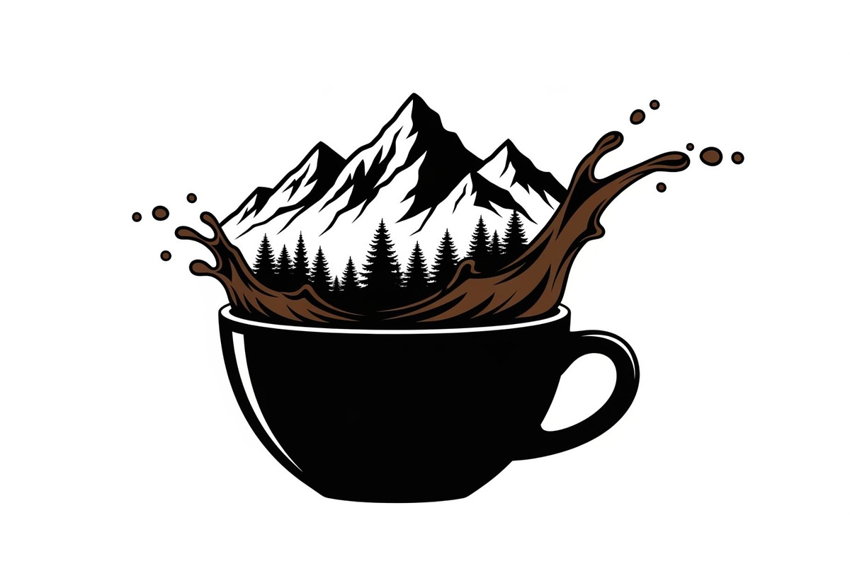 Mountain Coffee Cup Bundle, an Object Illustration by yasushie (Photo 21 of 31)