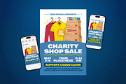 Charity Shop Sale Event Flyer Set, a Flyer Template by The Good Store (Thumbnail 1 of 2)