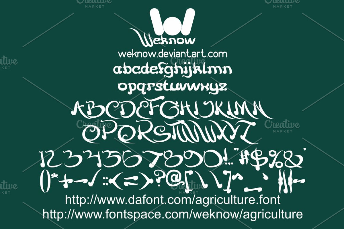 agriculture font