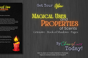 Grimoire Book of Shadows Glow Scents, a Flyer Template by Cheryl.wTf (Thumbnail 6 of 6)