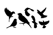 sparrow bird eagle silhouette logo, an Animal Illustration by Atlantis X Nurman Arbai (Thumbnail 3 of 3)