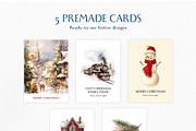 Watercolor Christmas Collage Pack, an Object Graphic by Design Alchemy Studio (Thumbnail 8 of 11)