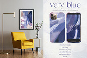 VERY PERI & BLUE abstract textures, a Texture Graphic by Yuliya Derbisheva (Thumbnail 3 of 14)