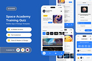 Celestia - Space Academy Quiz UI App, an App Template by twinstd (Thumbnail 1 of 5)