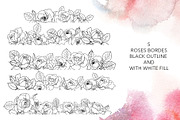 Roses line art design, an Object Graphic by Vera●Suleimanova (Thumbnail 8 of 17)