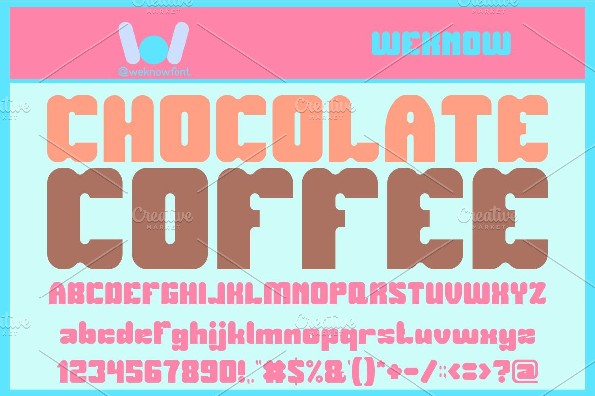 Airplane Snack font, a Font by weknow (Photo 3 of 5)