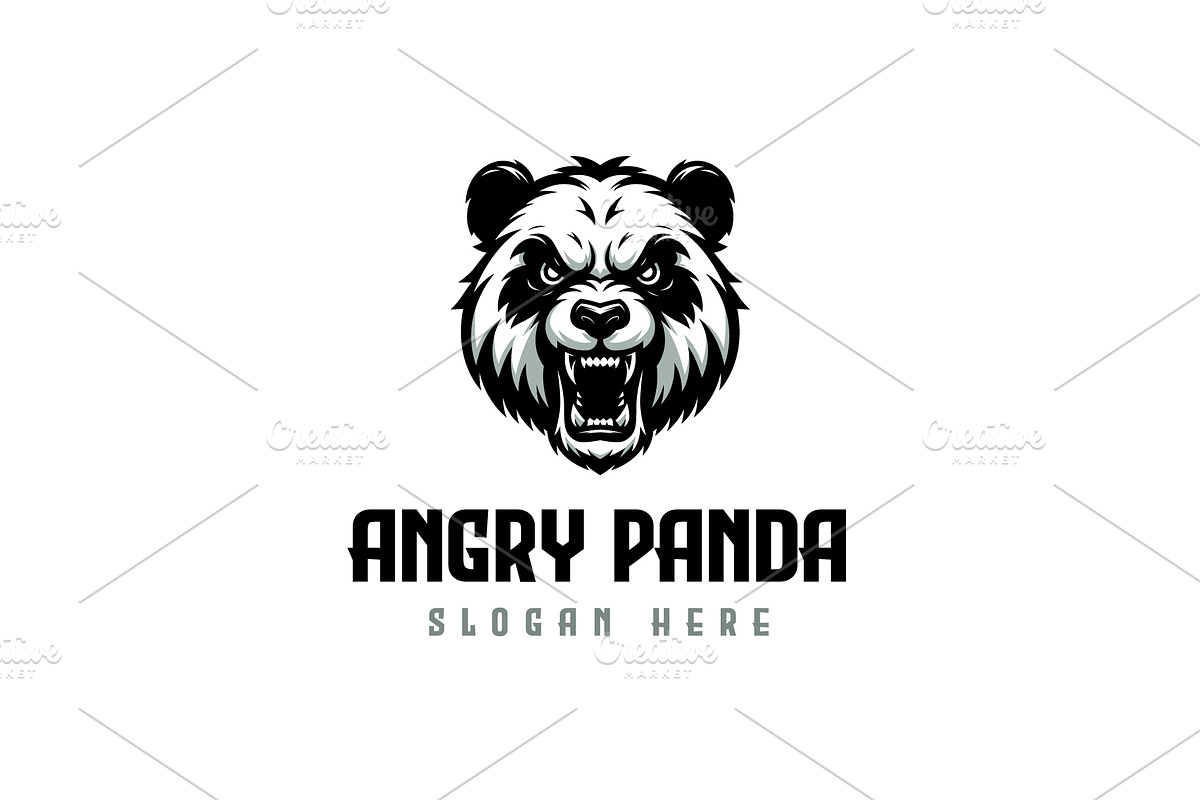Angry Panda Logo, a Branding & Logo Template by Pixes (Photo 1 of 2)
