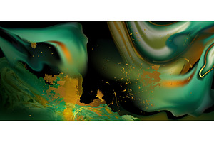 Green liquid marble texture with, a Texture Illustration by art PVP - market