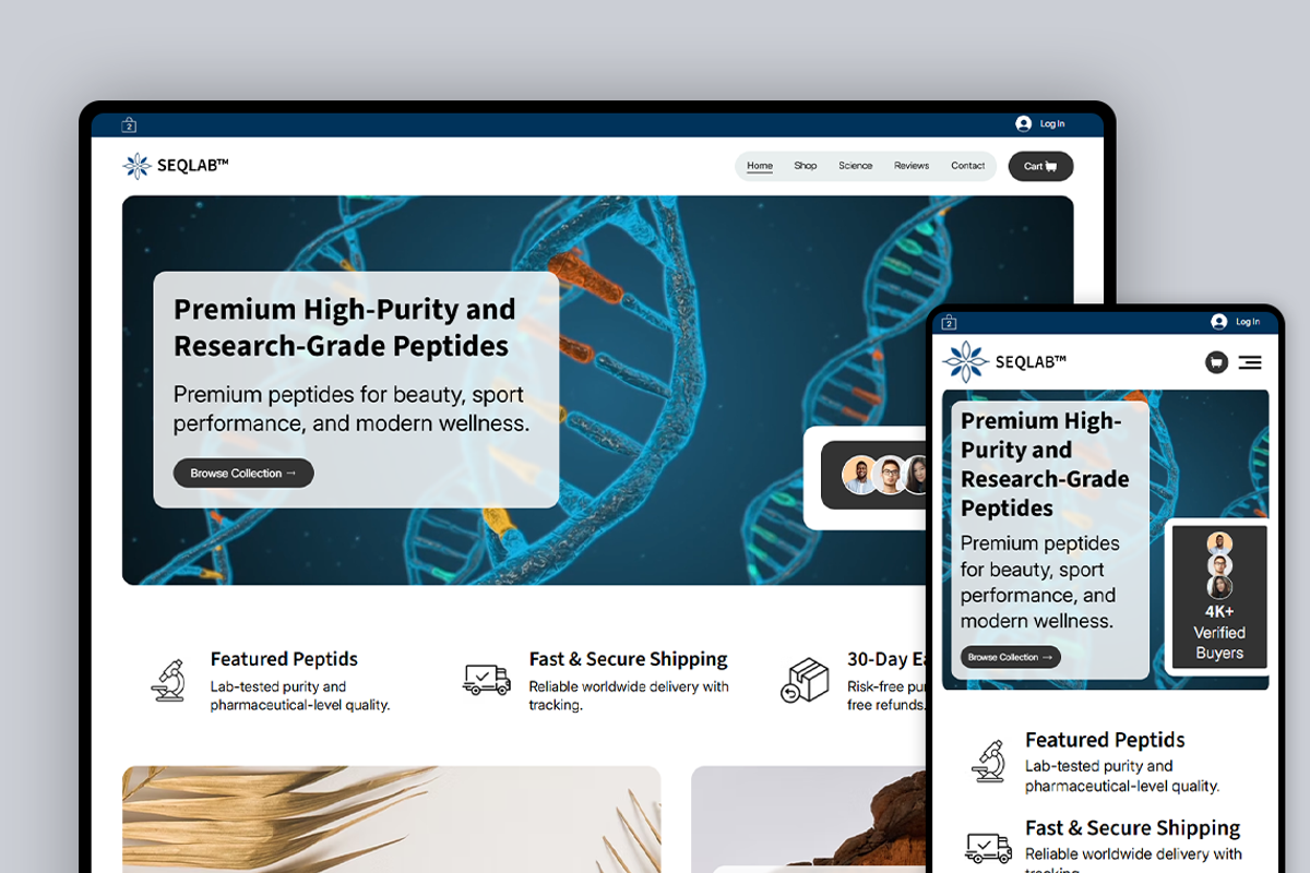 Peptide / Serum - Wix Studio Website, a Wix Template by Kitteeh (Photo 13 of 13)