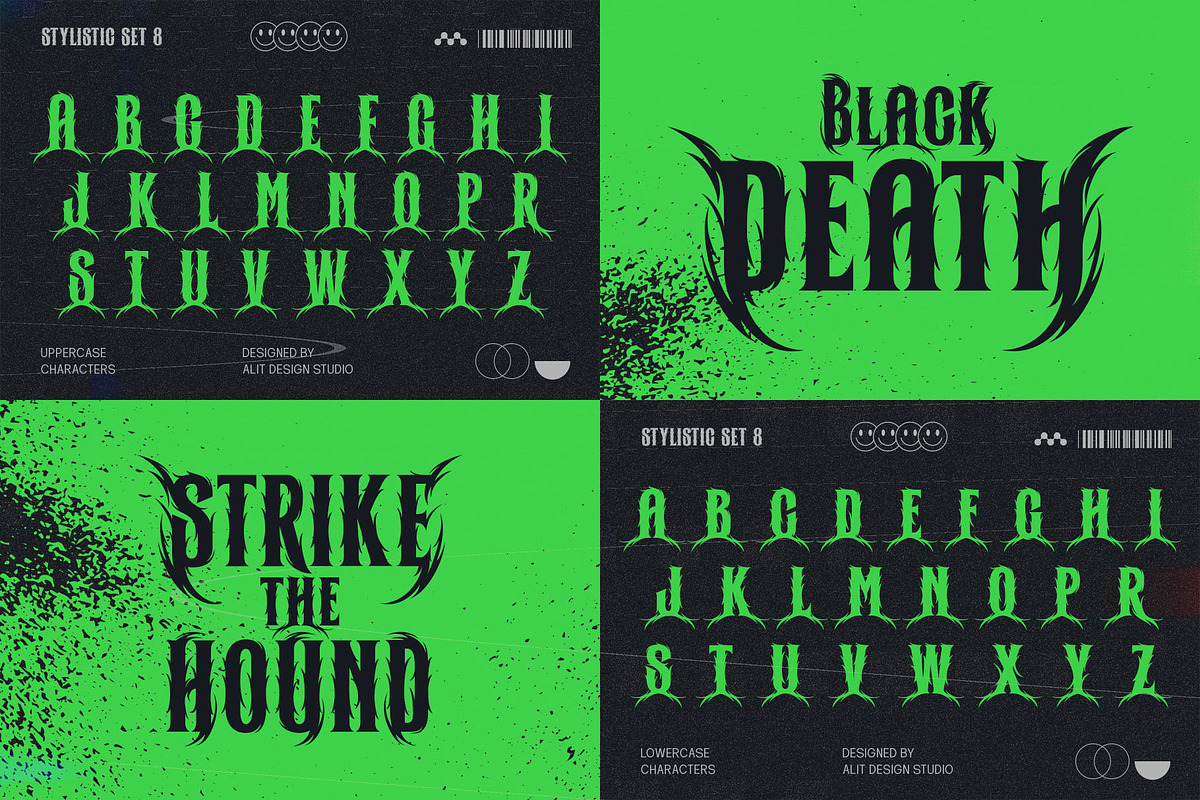 Metal Thorn Typeface, a Blackletter Font by alit design (Photo 18 of 20)