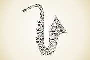 Saxophone, an Illustration by Vector (Thumbnail 1 of 3)