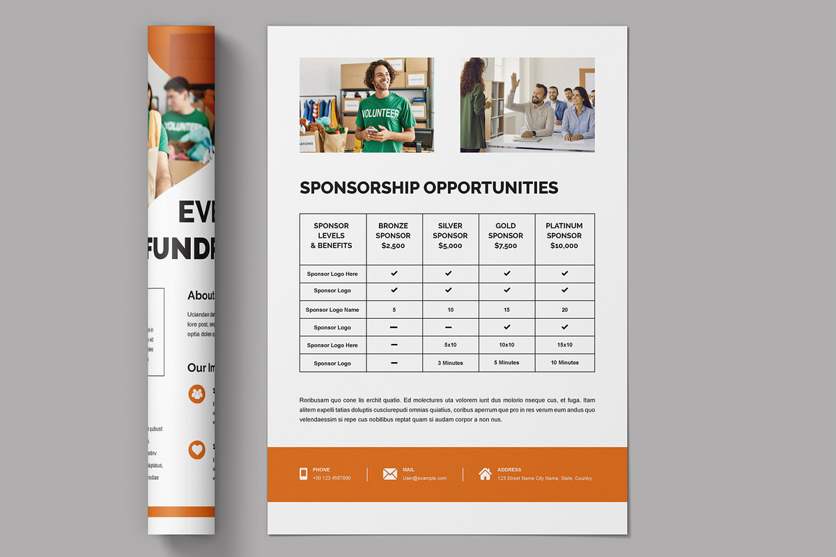 Event Fundraising Flyer, a Flyer Template by ContestDesign (Photo 2 of 2)