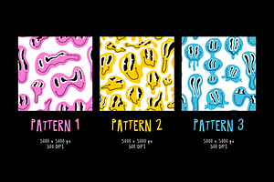 Melty Faces: Elements Patterns